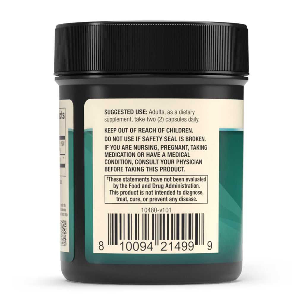 Deep Gut Rescue Supplement Facts: 500 mg microencapsulated butyrate per 2-capsule serving, 30 servings per container