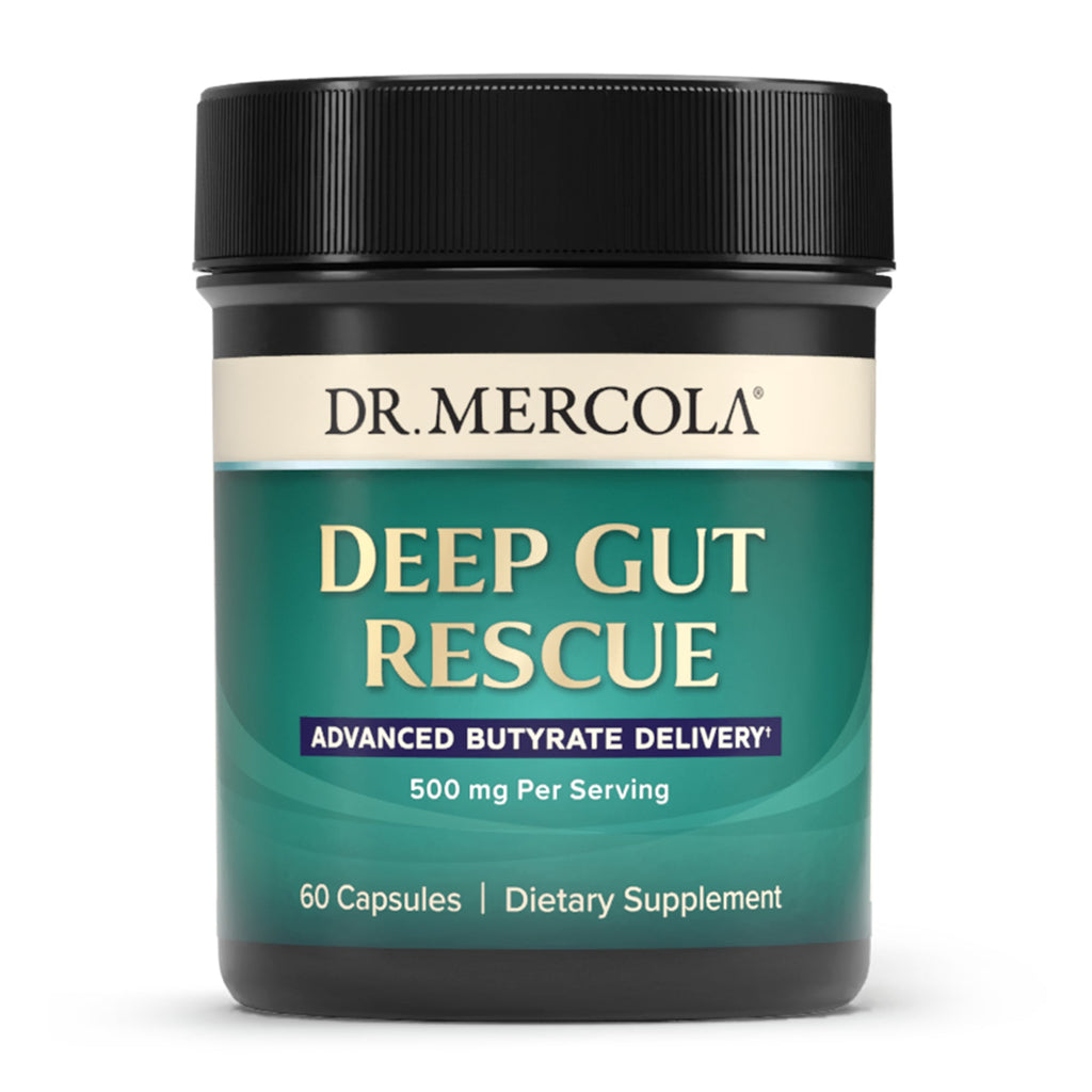 Deep Gut Rescue 60-capsule bottle, front view